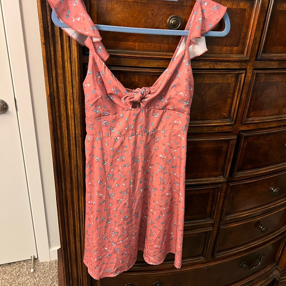 Flower mini dress